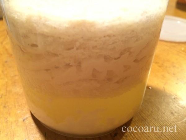 過発酵した豆乳ヨーグルト